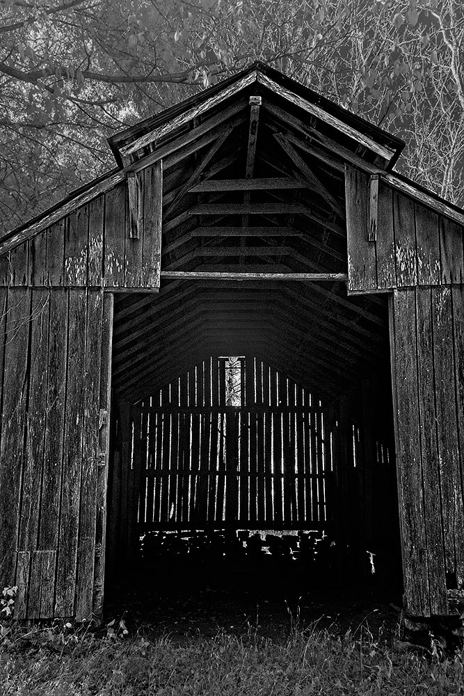 End View Of Barn