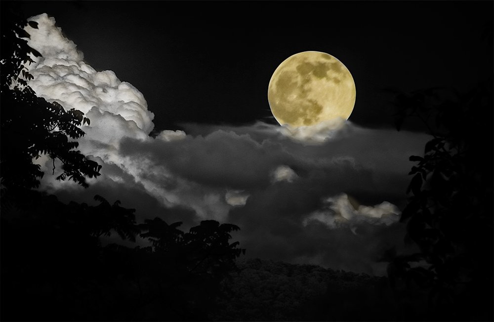 Moonrise And Clouds
